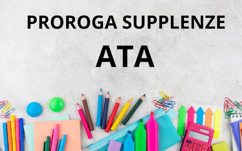 PROROGA SUPPLENZE PERSONALE ATA