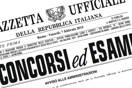 BANDO DI CONCORSO PER FUNZIONARI DEL MINISTERO ISTRUZIONE