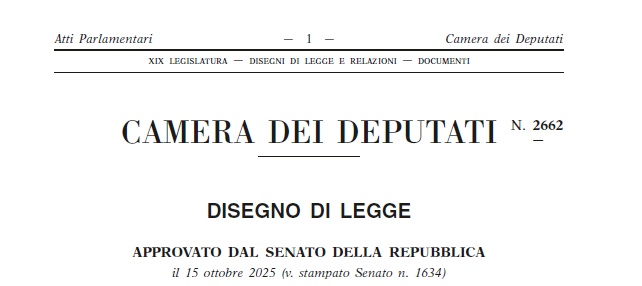 CONVERTITO IN LEGGE IL D.L. 127 DEL 9 SETTEMBRE 2025