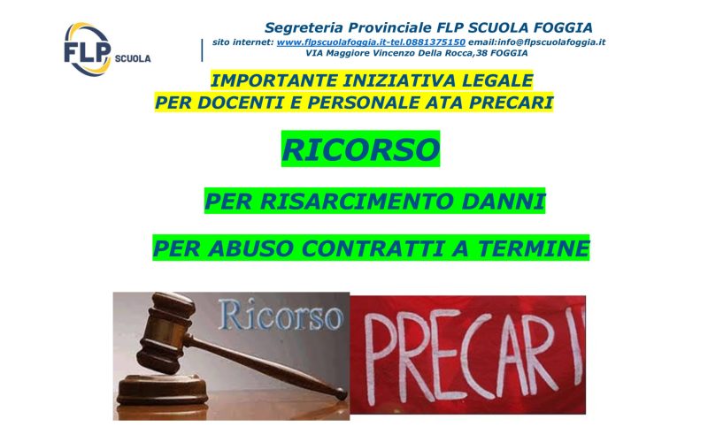 DOCENTI E PERSONALE ATA PRECARI CON ALMENO 3 ANNI DI SERVIZIO
