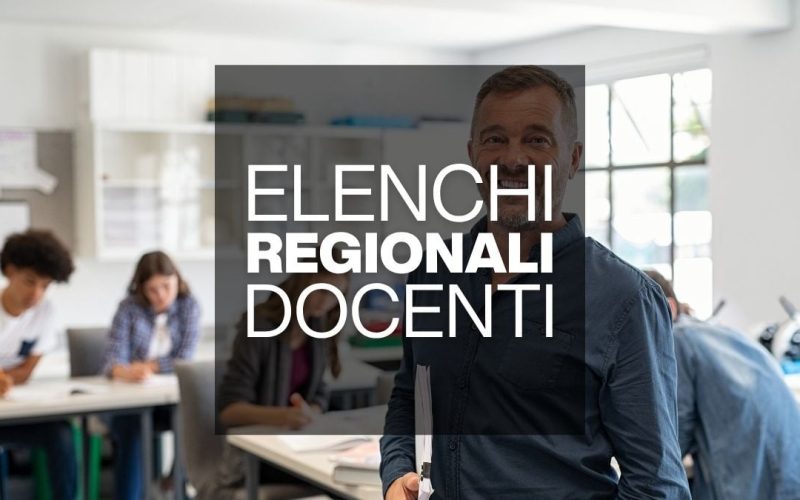 ELENCHI REGIONALI FINALIZZATI ALL’IMMISSIONE IN RUOLO