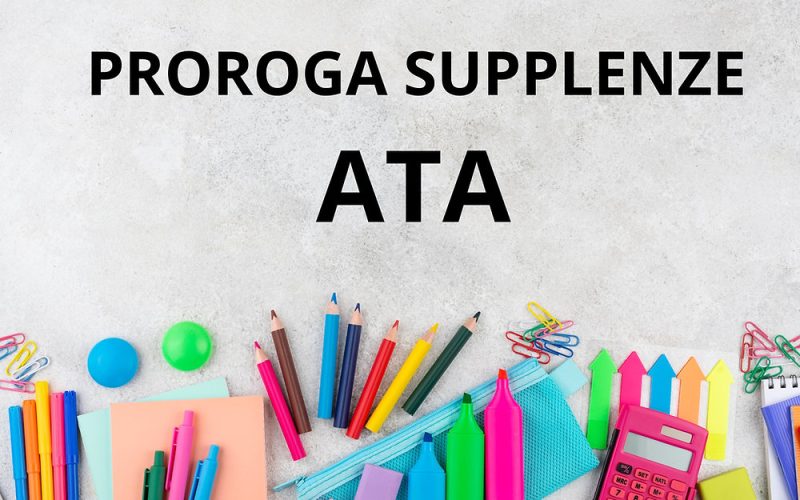 PROROGA SUPPLENZE PERSONALE ATA
